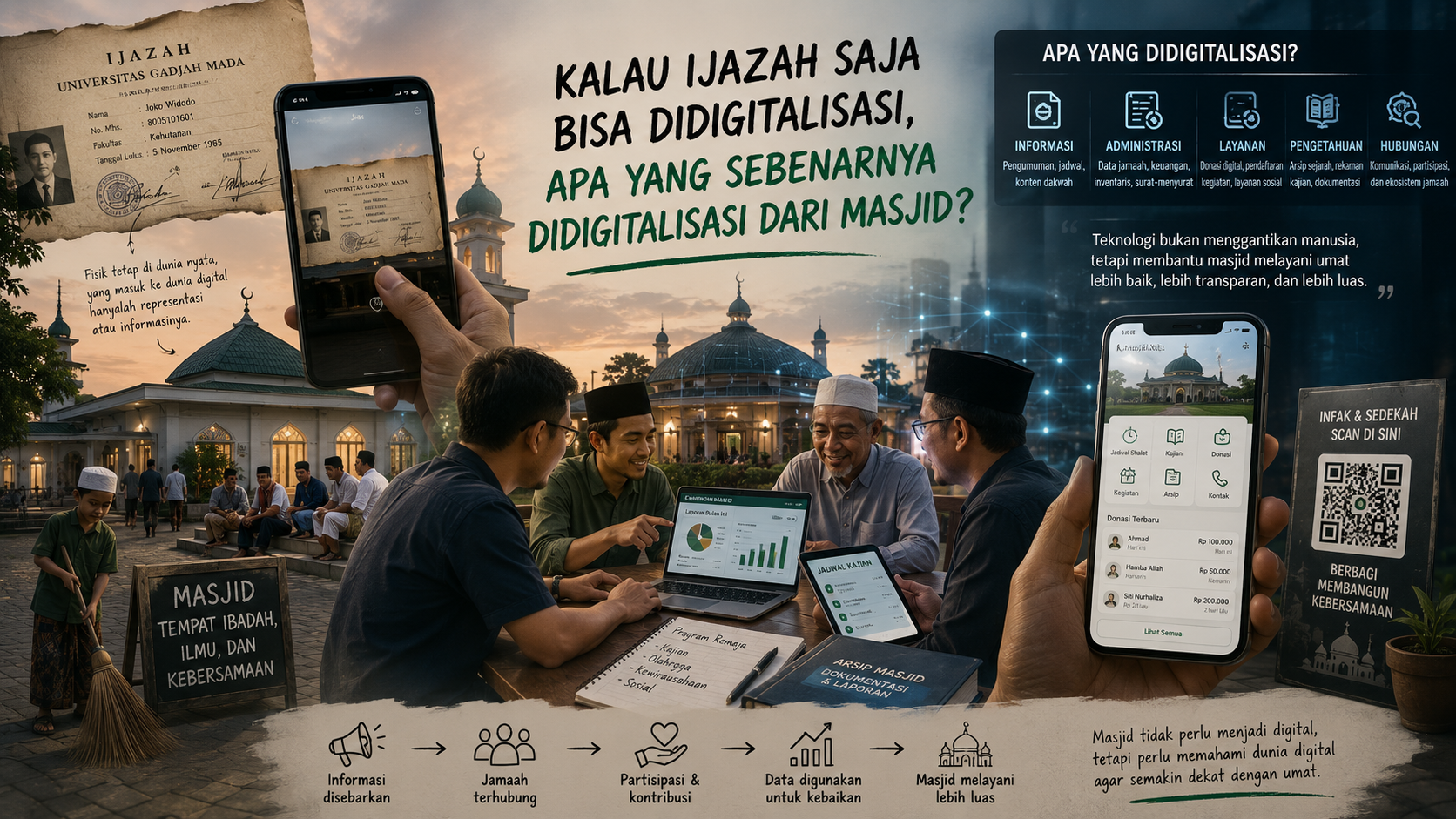 Kalau Ijazah Saja Bisa Didigitalisasi, Apa yang Sebenarnya Didigitalisasi dari Masjid?